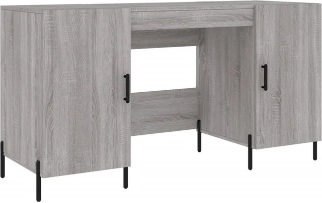 vidaXL Schreibtisch Grau Sonoma B/T/H: 140 x 50 x 75 cm - Bild 1