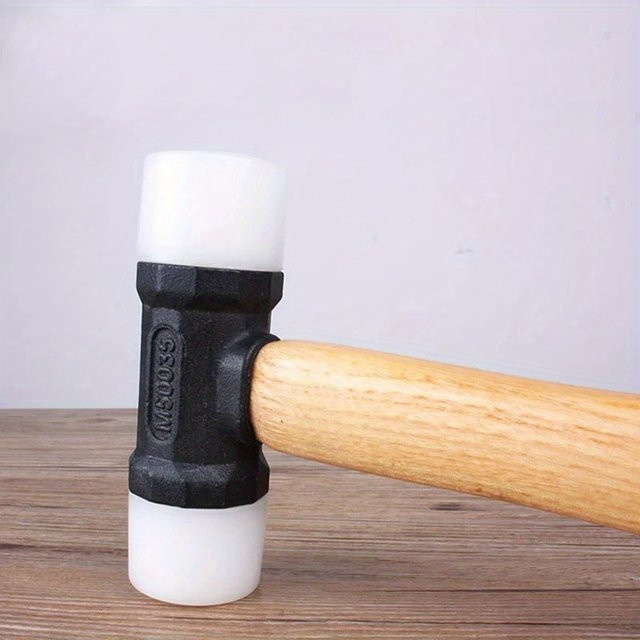 Nylon Kopf Hammer mit Doppelseite für Schmuck, Metall, Kunst und Lederhandwerk in Weiß - Bild 1