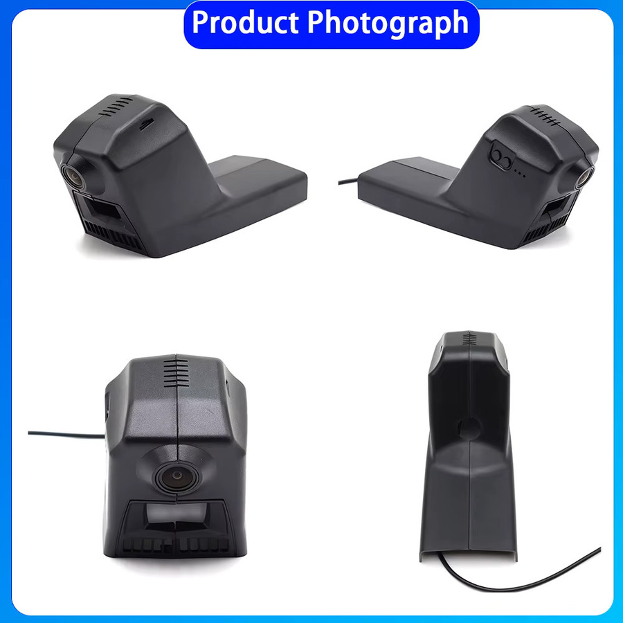 HighCam 4K UHD Dashcam mit WLAN für BMW 7er Serie F01 F02, X3 F25, X4 F26, X5 F15, X6 F16, F85, F86 M, Set mit Vorder- und Rückkamera, Schwarz - Bild 4