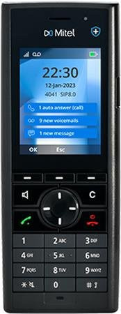 Mitel 712dt Schnurloses Erweiterungshandgerät DECTGAP Schwarz - Bild 1