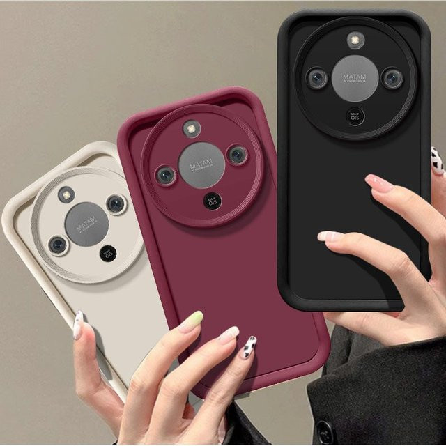 Luxus Candy Matte Soft Cover für Honor Magic 8 lite 5G in Schwarz - Bild 1
