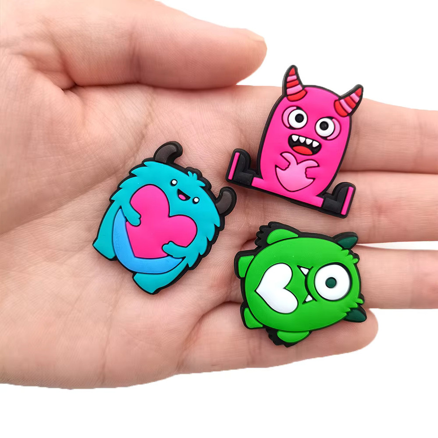 Potdemiel Schuhcharms, Cartoon-Monster-Serie, PVC - Bild 2