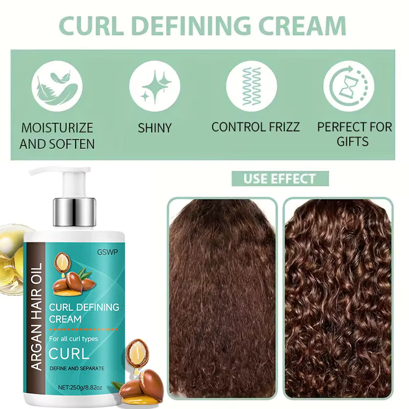 GSWP Locken-Definierungscreme mit Rizinusöl und Keratin, 250g - Bild 3