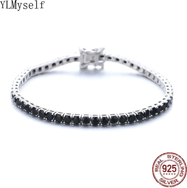 YLMyself Tennis-Armband 925 Silber, Zirkonia, Unisex - Bild 1