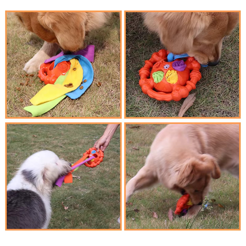 Dr.DC Kauspielzeug für Hunde, interaktiver Schlepperball, 6 Zoll - Bild 4