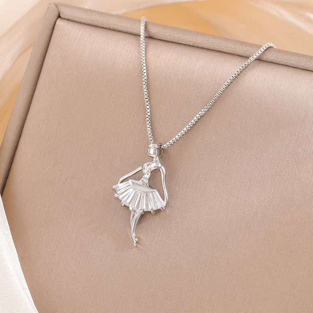 GaGa-Duck Halskette, 925 Silber, Kristall, Damen - Bild 1