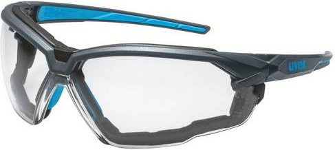 Uvex suXXeed 9181180 Schutzbrille in Grau und Blau mit farblosen Gläsern - Bild 1