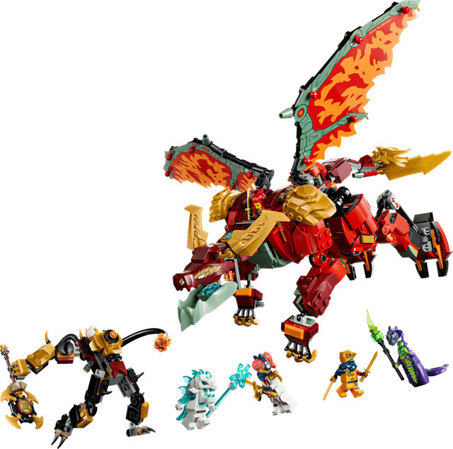LEGO Ninjago Aufstieg der Drachen Wyldfyres Drachenmech Bauspielzeug ab 9 Jahren - Bild 3