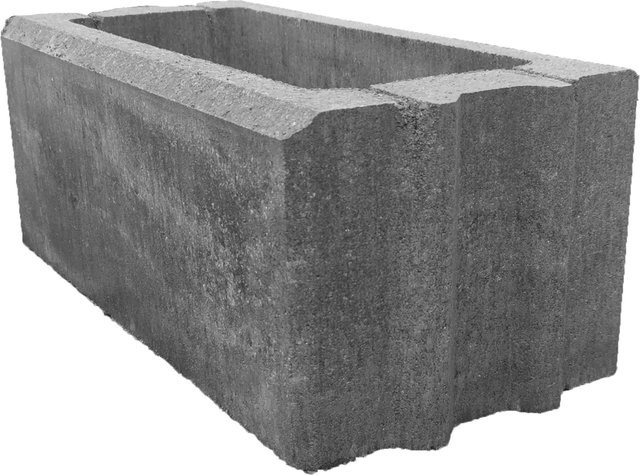Diephaus Gartenmauer Fein in Weiß-Schwarz, B/T/H: 50 x 25 x 20 cm - Bild 1
