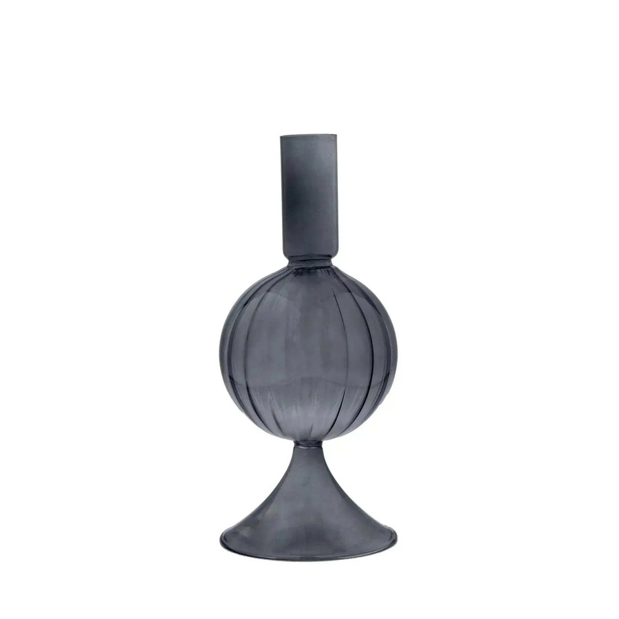 House of Nature Kerzenhalter Totos Kugelglas in Schwarz, Höhe: 16 cm - Bild 1