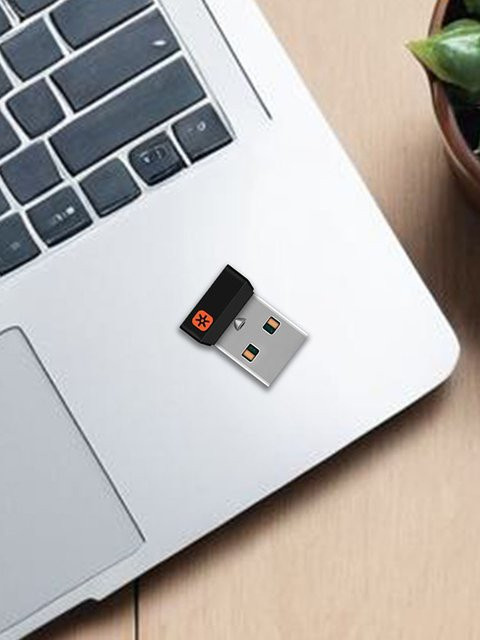 Logitech Unifying USB-Empfänger in Schwarz für Maus und Tastatur - Bild 1