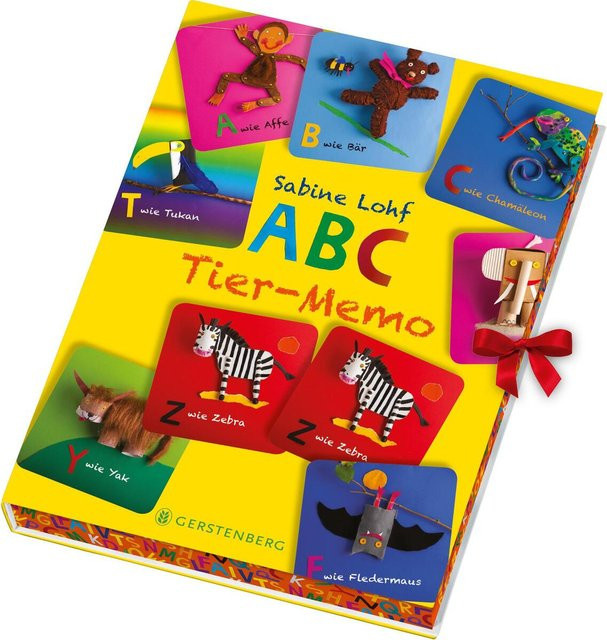 Gerstenberg Verlag ABC-Tier-Memo, Kinderspiel, Tiere, Pappe / Karton, Bunt / Mehrfarbig - Bild 1