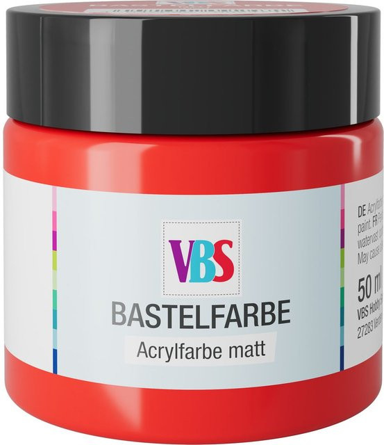 VBS Bastelfarbe Rot 50 ml - Bild 1