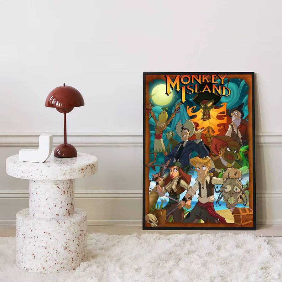 Vintage Poster Tales of Monkey Island Videospiel Wandkunst Multicolor B/H: 15,0 x 15,0 cm - Bild 6