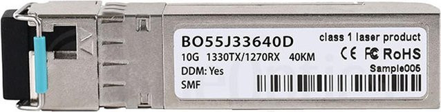 BlueOptics SFP-10G-BX-D-40KM-CH-BO Netzwerk-Transceiver-Modul SFP+ Faseroptik 10000 Mbit/s in Silber - Bild 1