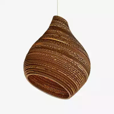 Graypants Scraplights Hive Pendelleuchte aus Holz in Grau und Braun - Bild 1