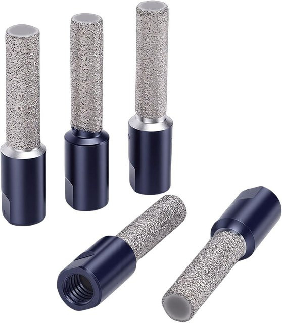 KaiSai 5er Set Trockenbohrer M10 mit 10mm Gewinde für Keramik, Marmor und Stein in Silber - Bild 1