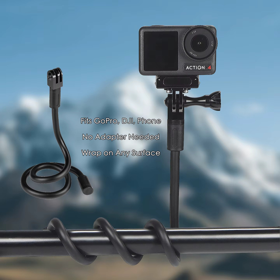 FEICHAO Magnetische Kamerahalterung mit 1/4 Zoll Stativadapter in Schwarz für GoPro, DJI, Insta360 und Actioncams - Bild 5