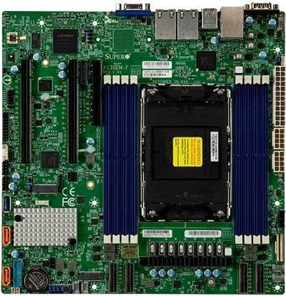 Super Micro X13SEM-F Motherboard micro ATX mit LGA4677 Socket-E, Intel C741 Chipsatz, DDR5, USB 3.2 Gen 1, USB-C, 2 x Gigabit LAN und Onboard-Grafik - Bild 1