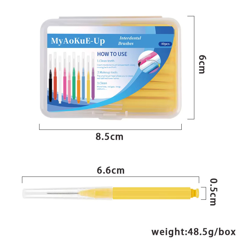 butyselon Spoolies Augenbrauen- und Wimpernbürsten, 40 Stück, Unisex - Bild 4