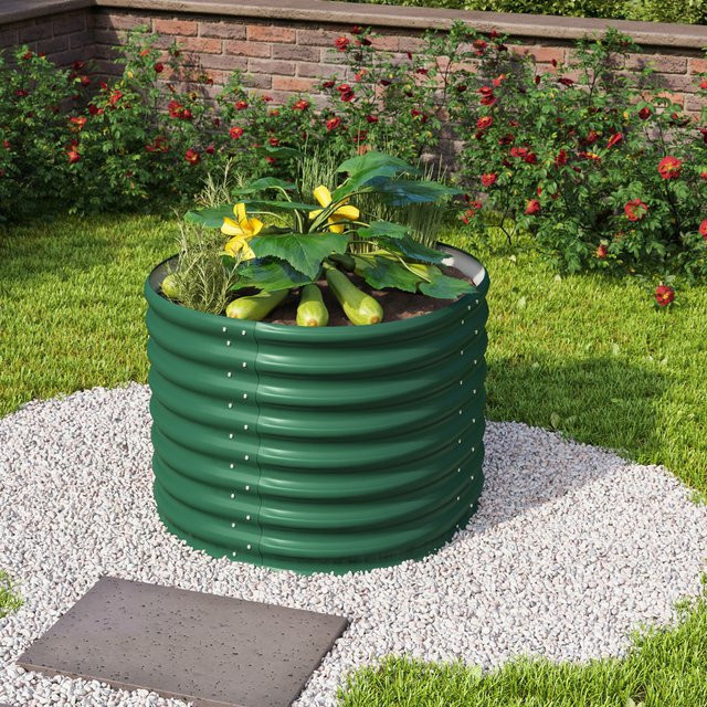 Vitavia Hochbeet Vita Rund 630 in Seegras, B/T/H: 82 x 82 x 63 cm - Bild 1