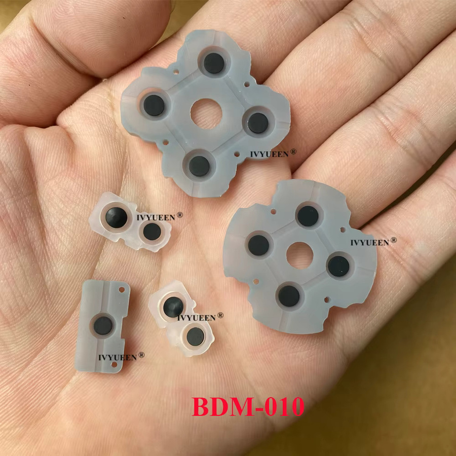 IVYUEEN Leitfähiges Gummi-Tastenfeld für PlayStation 5 PS5 Slim DualSense Controller BDM 010 020 030 selbstklebend - Bild 2