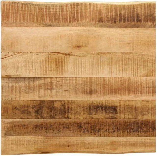 vidaXL Tischplatte aus massivem Mangoholz mit Baumkante, Farbe: Braun, B/T/H: 60 x 60 x 2,5 cm - Bild 1
