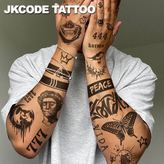 JKCODE TATTOO Tattoo-Set, 10-teilig, Herren - Bild 1