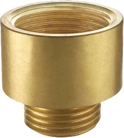 Cornat Übergangsstück aus Messing in Gold, Innengewinde: 3/4" und Außengewinde: 1/2" - Bild 1