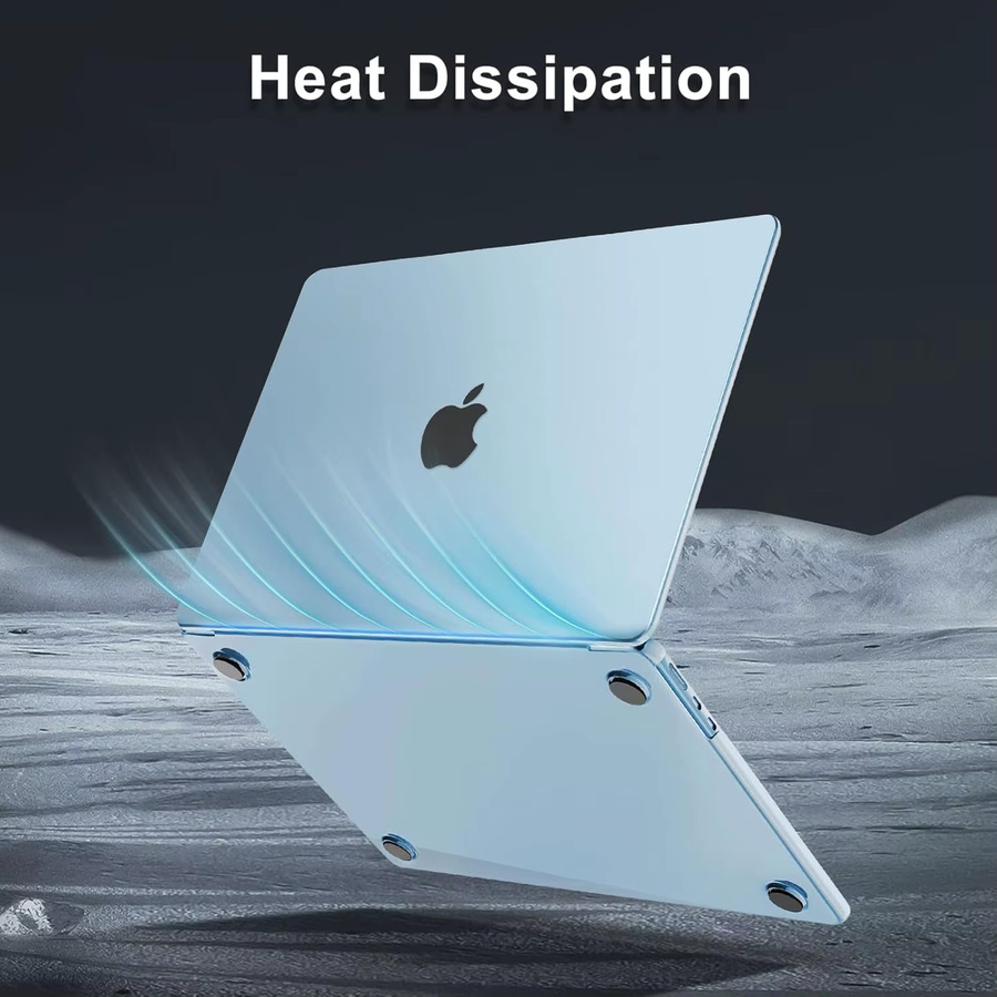 MOSISO Schutzhülle für MacBook Air M4 13 und 15 Zoll sowie MacBook Pro 14 und 16 Zoll in Blau - Bild 2