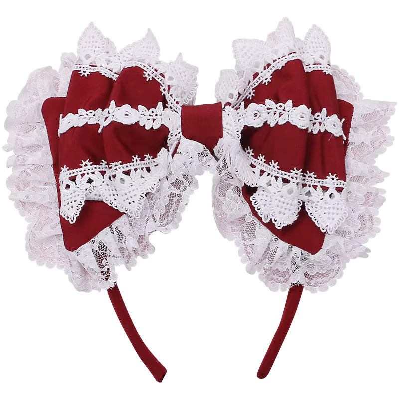 Haarnadel Lolita-Spitze, Schleife, Stirnband, Kinder - Bild 4