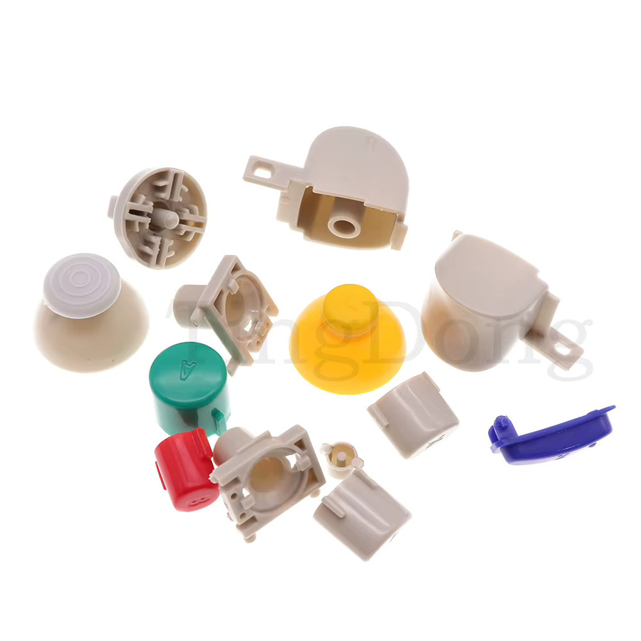 TingDong Ersatzteil-Set für Gamecube Controller mit L/R Trigger-Tasten, D-Pad, ABXY-Tasten und leitfähigem Gummi in Multicolor - Bild 2