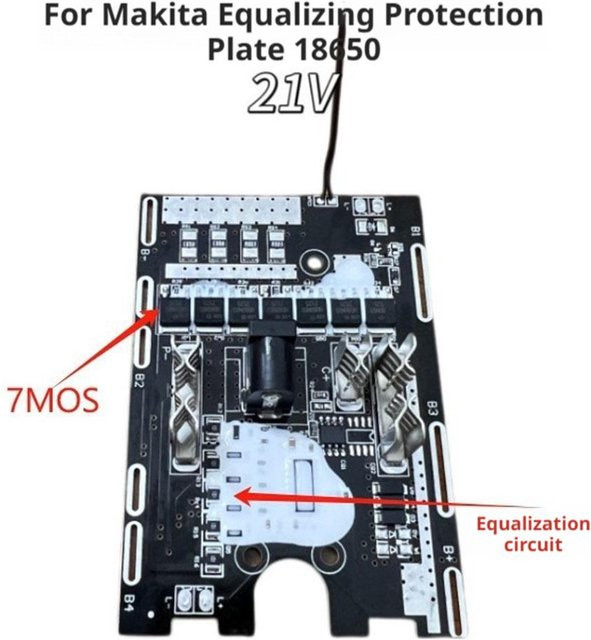 Makita 21V Ersatzteil Set für elektrische Kettensäge und Handwerkzeuge in Schwarz - Bild 1