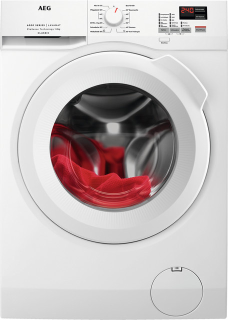AEG Lavamat L6FBC41689 Frontlader Waschmaschine in Weiß mit 8 kg Kapazität und 1600 U/min - Bild 1