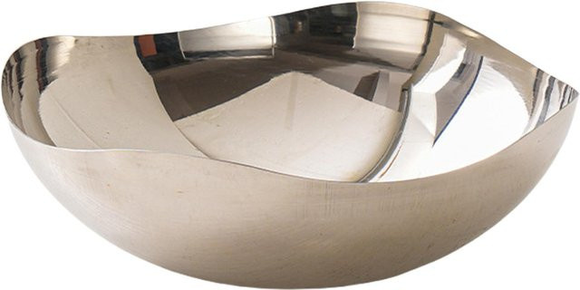 Moderne Obstschale und Salatschüssel aus Edelstahl von Insiders in Silber - Bild 1