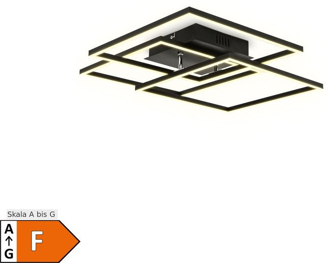 B.K.Licht LED Wand- und Deckenleuchte in Schwarz mit 40W und verstellbarem Design - Bild 1