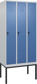 C+P Spind Classic PLUS Garderobenschrank mit 3 Abteilen, Gestell aus Stahl, Höhe: 212 cm, Breite: 90 cm, Tiefe: 50 cm - Bild 1