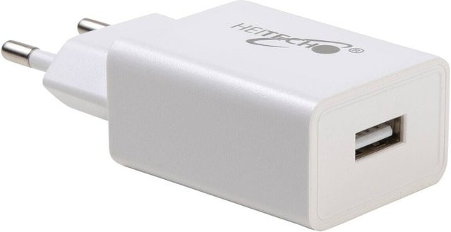 HeiTech USB-A Ladegerät in Weiß - Bild 1