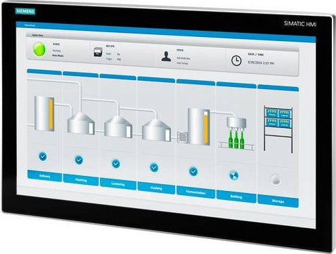 Siemens SPS-Bedienpanel 6AV7863-5MA14-2AA0 in Schwarz mit Full HD Display, DisplayPort und USB - Bild 1