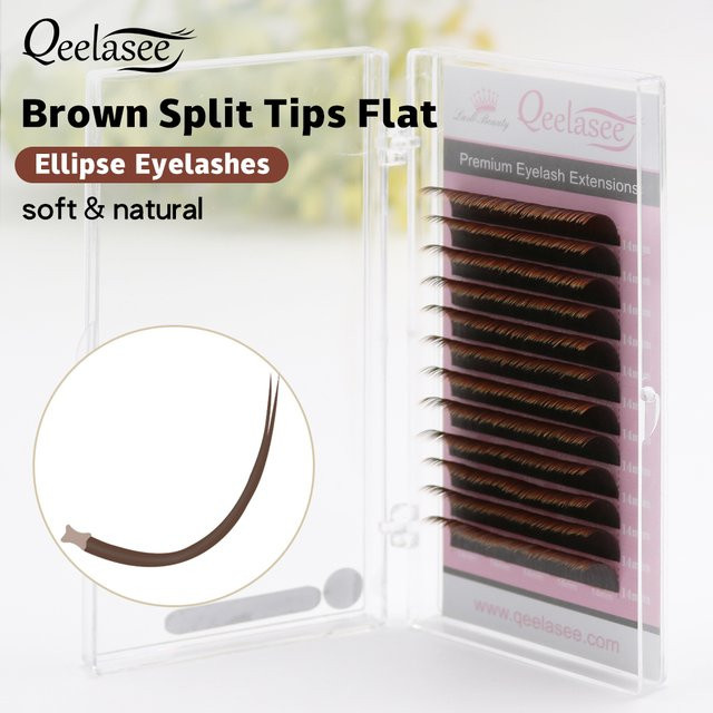 Qeelasee Wimpern, Braun, Natürlich, Unisex - Bild 1