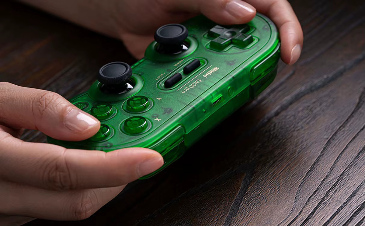 8Bitdo SN30 Pro Bluetooth Gamepad in Grün für Nintendo Switch, PC, Android und MacOS - Bild 2