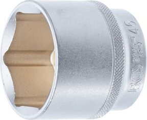 BGS Steckschlüssel-Einsatz Sechskant aus Chrom-Vanadium, Antrieb Innenvierkant 12,5 mm (1/2 Zoll), Schlüsselweite 46 mm, Farbe Silber - Bild 1