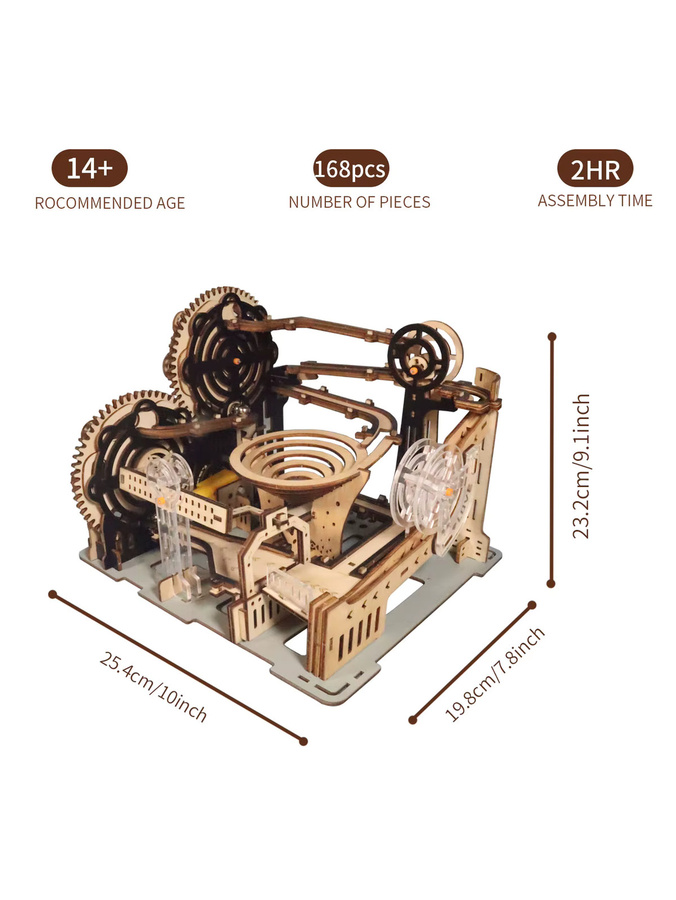 Elektrische 3D Holzpuzzles Marmor Run, Modellbausätze, ab 14 Jahren - Bild 2