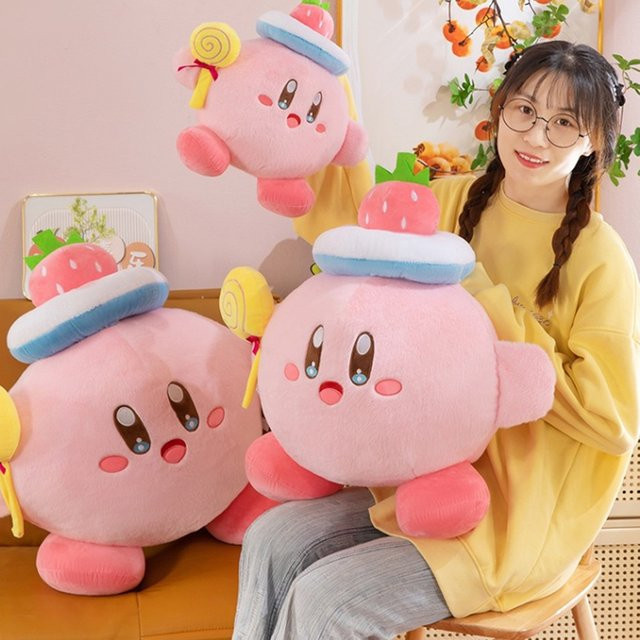 Bandai Kirby Plüschtier Stoffpuppe, Rosa, 35-65cm - Bild 1