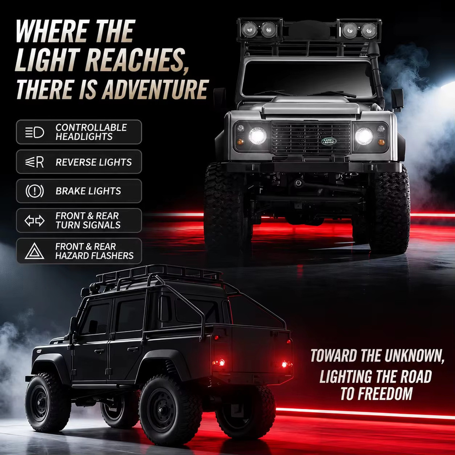 JIKEFUN MN111C RC 4WD Simulations-Truck, ferngesteuert, 1:18, Offroad-Fahrzeugmodell - Bild 4