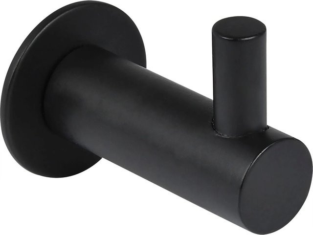 Technik Team Mantelhaken Tonina 2 aus Stahl in Schwarz, Tiefe: 47 mm, Durchmesser: 30 mm - Bild 1