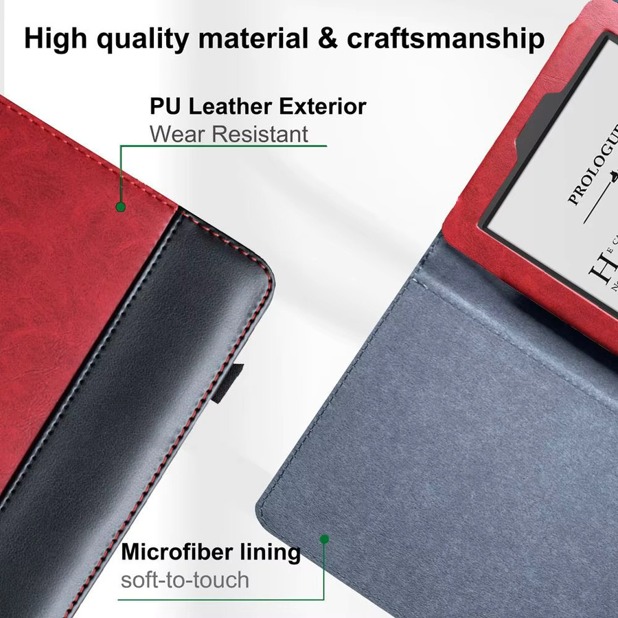 Ultra Slim Schutzhülle aus PU Leder mit Magnetverschluss für Kindle Touch D01200 in Schwarz oder Rot - Bild 5