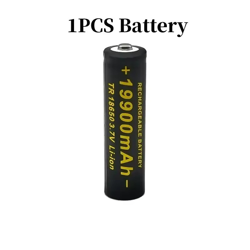 Lerp 18650 Lithium-Ionen Akku Set mit 201 Ladegerät, 3,7 V, 19900 mAh, Schwarz - Bild 2