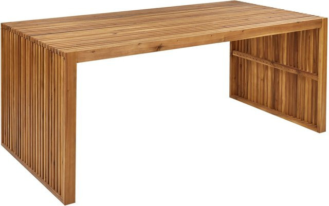 Beliani Gartentisch SULZANO aus Akazienholz in Braun, B/T/H: 180 x 90 x 75 cm - Bild 1