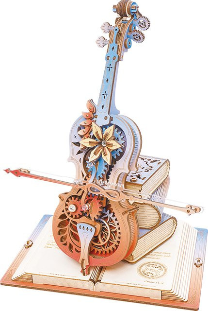 Rokr 3D Holzpuzzle Symphonie der Wunderschönen Träume, Mechanische Spieluhr, Bausatz - Bild 1